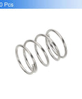 10 Pack 0.6mm Wire Diameter 8mm OD 10mm Length Stainless Steel Compression Springs for Ballpoint Pens and Small Repairs