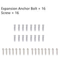 Beefy Heavy Duty Anti Rust Shade Sail Hardware Kit For Rectangle Or Square Sun Sails, 44 Pcs, expansion anchor bolts and screws