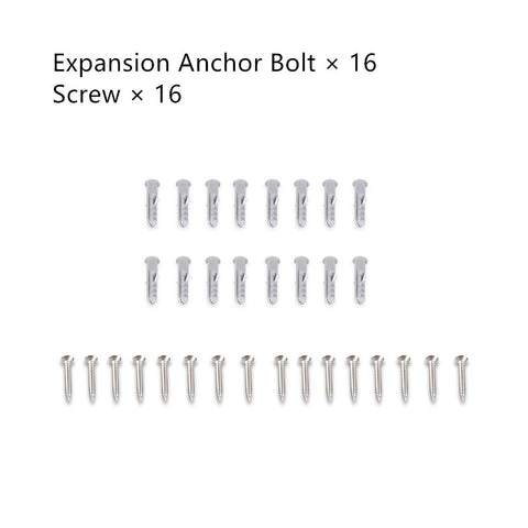 Beefy Heavy Duty Anti Rust Shade Sail Hardware Kit For Rectangle Or Square Sun Sails, 44 Pcs, expansion anchor bolts and screws
