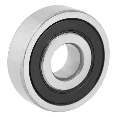 6200 2RS Ball Bearings Set Steel Double Rubber Sealed 10 X 30 X 9mm Low Noise Wheel Bearing Kit For Machinery Equipment Electrical Instruments And Toys High Precision 10 Pack, black seal view