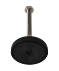 Adjustable Furniture Leveler Feet With Smart Tilt And Easy Height Trim To Knock Out Wobbles And Keep Your Setup Rock Solid On Bumpy Floors Carbon Steel Nylon Glide Pads M12 Thread visible from the bottom with textured black glide.