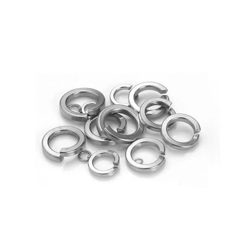 304 Stainless Steel Split Lock Washers Set For Nuts Bolts And Screws Vibration Resistant Heavy Duty No Fuss Install
