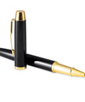 Black and gold ballpoint pen from Leather Engineer Journal Gift Set With Prayer Themed Notebook And Ballpoint Pen.