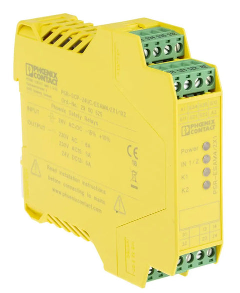 Heavy Duty Industrial Safety Relay With Straight Up Reliable Normally Open Contacts And A No Fuss Auxiliary Circuit Built Tough For 24 Vdc Control Panels And 250 Vac 6 Amp Machinery Model 2900525