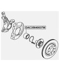 Diagram of Built Tough Motorcycle Ag Bearing Assembly parts including DAC35640037M for smooth rolling and easy install.