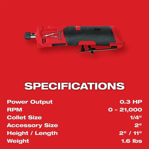 Killer Battery Free One Quarter Inch Right Angle Die Grinder Offering Brushless Engine Power And Three Gear Shifts For Badass Performance On Demanding Shop Projects