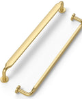 Gold Cabinet Pulls 7.5 Inch 10 Pack Zinc Alloy Handles For Kitchen Cabinets And Dresser Drawers Featuring Premium Satin Gold Finish