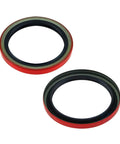 Heavy Duty Front Wheel Bearing And Seal Kit Zero Hassle Replacement For Chevy S10 Blazer Gmc Jimmy Sonoma LLV Caballero Isuzu Hombre 1987 To 2003 Set Of Six - Two red seals.