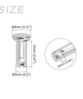 Clevis Pins 5mm x 12mm, 20 Pcs, Single Hole Flat Head, Heavy Duty 304 Stainless Steel Fasteners For Metal Devices, Furniture Installation, Industrial DIY Projects, Hinges And Shafts. Size diagram showing 8mm head, 12mm length, 5mm pin, 2mm hole.