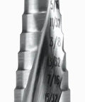 Step Drill Kit With HSS Bits For Metalworking Centering, Spot Drilling, Deburring, And Bore, Wide Size Range 1/8 to 3/4 Inch