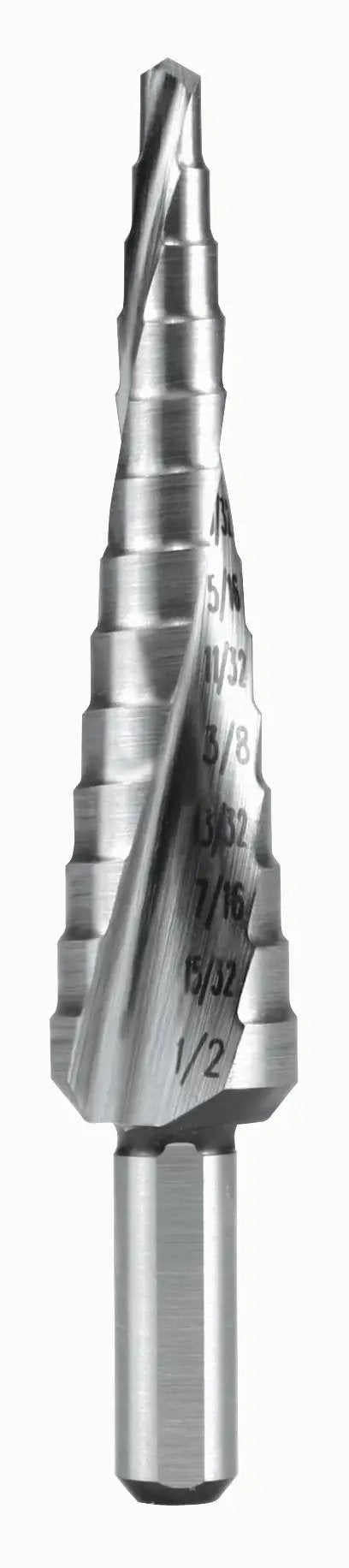 Step Drill Kit With HSS Bits For Metalworking Centering, Spot Drilling, Deburring, And Bore, Wide Size Range 1/8 to 3/4 Inch