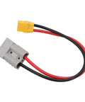 Straight Up Reliable 50 Amp Adapter Cable Linking SB50 To XT90 Plugs 10 Awg Tinned Copper Core 600 Volt Fire Resistant Jacket 30 Cm