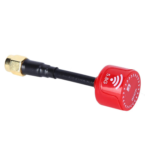 5.8GHz 3dBi RHCP FPV Antenna For RC Racing Drones And Long Range Quadcopters Red RP SMA Inner Hole Easy Install Low Feeder Loss High Gain Directional Antenna For Stable FPV Video And Precise Control