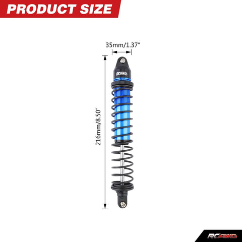Xmaxx 8S 6mm Thick Shaft Upgraded Shock Absorbers With Beefed Up Dual Stage Springs 60 Percent Stiffer Front And Rear RC Dampers