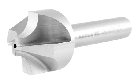 HSS Corner Rounding End Mill With Three Eighths Inch Radius Half Inch Shank One And A Quarter Inch Cutter Diameter Three And A Half Inch Overall Length Right Hand Cut For Milling Clean Rounded Corners Built To Last