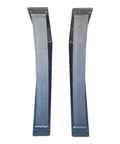 Rock Solid Heavy Duty Natural Steel L Brackets For Wall Shelving And Bar Countertops Ultra Thick Hand Welded Metal Supports, front view.