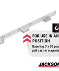 Contour Magnetic Burning Guide For Welding, straight edge guide with 3x30 lb cast-in magnets for precise layouts in any position.