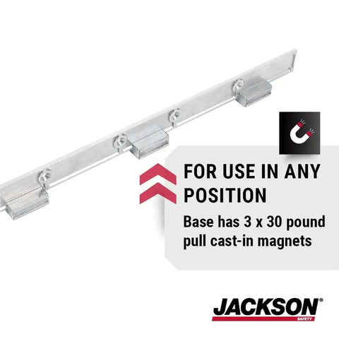 Contour Magnetic Burning Guide For Welding, straight edge guide with 3x30 lb cast-in magnets for precise layouts in any position.