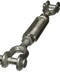 Hot Dipped Galvanized Steel Jaw To Jaw Turnbuckle Pack Of 5 Featuring 10000 Pound Working Load Limit And One Inch Threads, showing five durable turnbuckles.