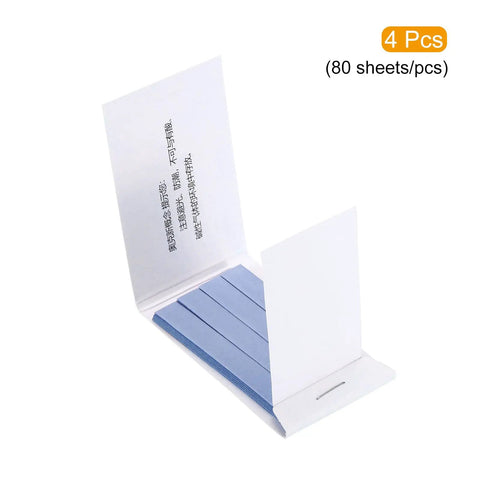 Open booklet showing blue pH Test Strips 4 Pack Litmus Paper Kit For Water, Food, And Soil pH Testing With 1000ppm Detection