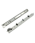 Top Mount Telescopic Drawer Slides Two Section 27 Mm Wide Zinc Plated Steel Hanging Drawer Rail For Kitchen Cabinets And Dining Rooms