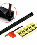 Pro Grade Boring Bar Lathe Holder Set With 10 CCMT09T304 Inserts 16Mm Shank 180Mm Handle Alloy Steel Construction