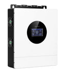 Ultra Heavy Duty 7000W Hybrid Solar Inverter With Integrated 120 Amp Mppt Charge Controller front view, sleek design for home backup.
