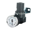 1/4 BSP Pneumatic Pressure Regulator Valve for Air Compressor, compatible with AR1500 AR2000 units, grey compact body, knob