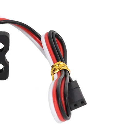 Close-up of wiring detail for Beefy Metal Gear Sail Winch Servo Motor With Alloy Gears Analog Servo For Ship Rope Rewind