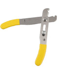 Rugged 5 Inch Wire Strippers And Adjustable Cutting Pliers With Cushioned Rubber Grip Handles, yellow handles, heavy duty design.