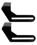 Heavy Duty Bench Grinder Stands With Stainless Steel Tool Rests, strong black mounting brackets for stable tool support.