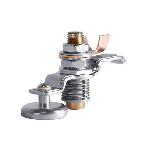 Heavy Duty Magnetic Welding Ground Clamp With Super Strong Neodymium Magnet For Secure Earth Holder Connection At 200 Amps detailed view of the connection part.
