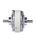 Side view of Rock Solid Magnetic Particle Brake Clutches With Single And Dual Axis Tension Controllers And Hollow Shaft Brakes Stable 12 Nm Torque