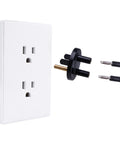 Grounded Outlet Plug And Anti Static Wrist Strap Kit For PC Builds With Adjustable XL Strap And Grounding Cord For Earth Bonding ESD