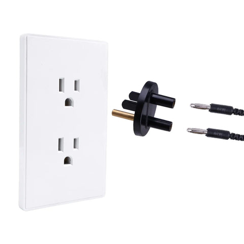 Grounded Outlet Plug And Anti Static Wrist Strap Kit For PC Builds With Adjustable XL Strap And Grounding Cord For Earth Bonding ESD