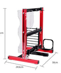 Open Air Test Bench Rig Frame For ATX MATX ITX Builds Aluminum DIY Chassis Easy Assembly With Superior Heat Dissipation And Water Cooling Space Red Finish side view