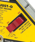 Close-up of Adjust O Heavy Duty Magnetic Square With On Off Switch For Metalworking 65 LB Pull Ideal For 45 And 90 Degree Setup.