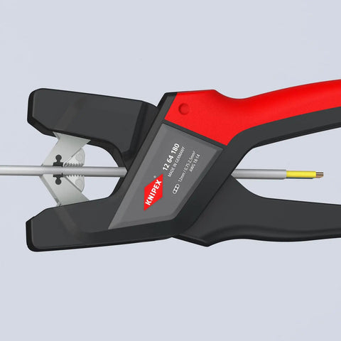 Automatic Self-Adjusting Insulation Strippers For UF And Flat Cable 10-18 AWG, Front Pull-Through Design With Wire Looping