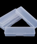 4 Piece Clear Plastic Nail Tool Box Set For Nail And Pedicure Supplies Neat Little Personal Storage Organizer Case With Transparent Compartments