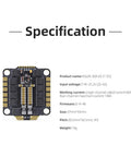 Product specifications of 60A Four In One ESC For FPV Drones 2 To 6S With DShot Digital Protocols Immersion Gold Pads Plug And Play.