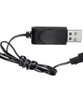 USB Charging Cable 3.7V 500mA Output SM2P for RC Cars and Drones Battery Accessory With LED, Easy Plug and Play Charge