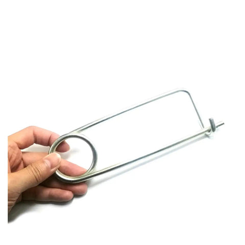Heavy Duty 1.2mm To 10mm Zinc Coated Steel Spring Lock Pins For Industrial And DIY Builds Built Tough With 65Mn Alloy in hand.