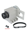 Heavy Duty Cnc Rotary Axis Four Axis Attachment With Er32 Collet Chuck And 65Mm Center Height For Woodworking Engraving Machines showing precision components and belt.