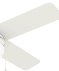 Timpani 44 Inch Ceiling Fan Fresh White With Reversible Motor For Seasonal Cooling And Warm Air Circulation, blade detail view
