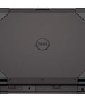 Rock Solid 14 Inch Rugged Business Laptop With Intel Core I5 Processor 16GB Ram 256GB Solid State Drive IP65 Weather Sealed Chassis Windows 11 Pro back view showing durable design and ports.