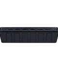 Poly Pro Plastic Flower Box Planter In Black, Sturdy Ridged Sides For Durability, 24 Inch, Lightweight And Fade Resistant