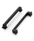 Matte Black Cabinet Pulls 5 Inch 128mm Hole Centers Zinc Alloy Drawer Handles for Kitchen Cabinets Cupboards Dressers