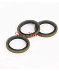 Killer Metric Bonded NBR Seal Self Centering Seal Washer For Hydraulic Oil Tasks Quality Thread Seal Gasket Built With Nitrile Rubber Plus Iron Ring For Leak Prevention On Engine Setup Works Well With 10mm Sizes For Solid Daily Run, 10mm bonded NBR seal washers