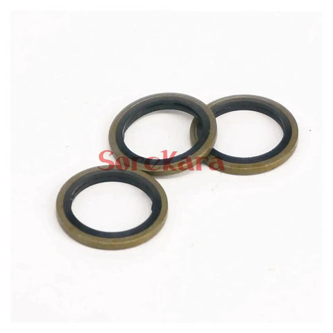 Killer Metric Bonded NBR Seal Self Centering Seal Washer For Hydraulic Oil Tasks Quality Thread Seal Gasket Built With Nitrile Rubber Plus Iron Ring For Leak Prevention On Engine Setup Works Well With 10mm Sizes For Solid Daily Run, 10mm bonded NBR seal washers