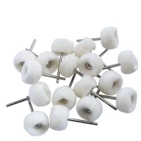 A collection of polishing wheels from 30/80 Pcs Grinding And Polishing Kit With Pro Grade Abrasive Heads Buffing Wheels And Polish Brush For Drill